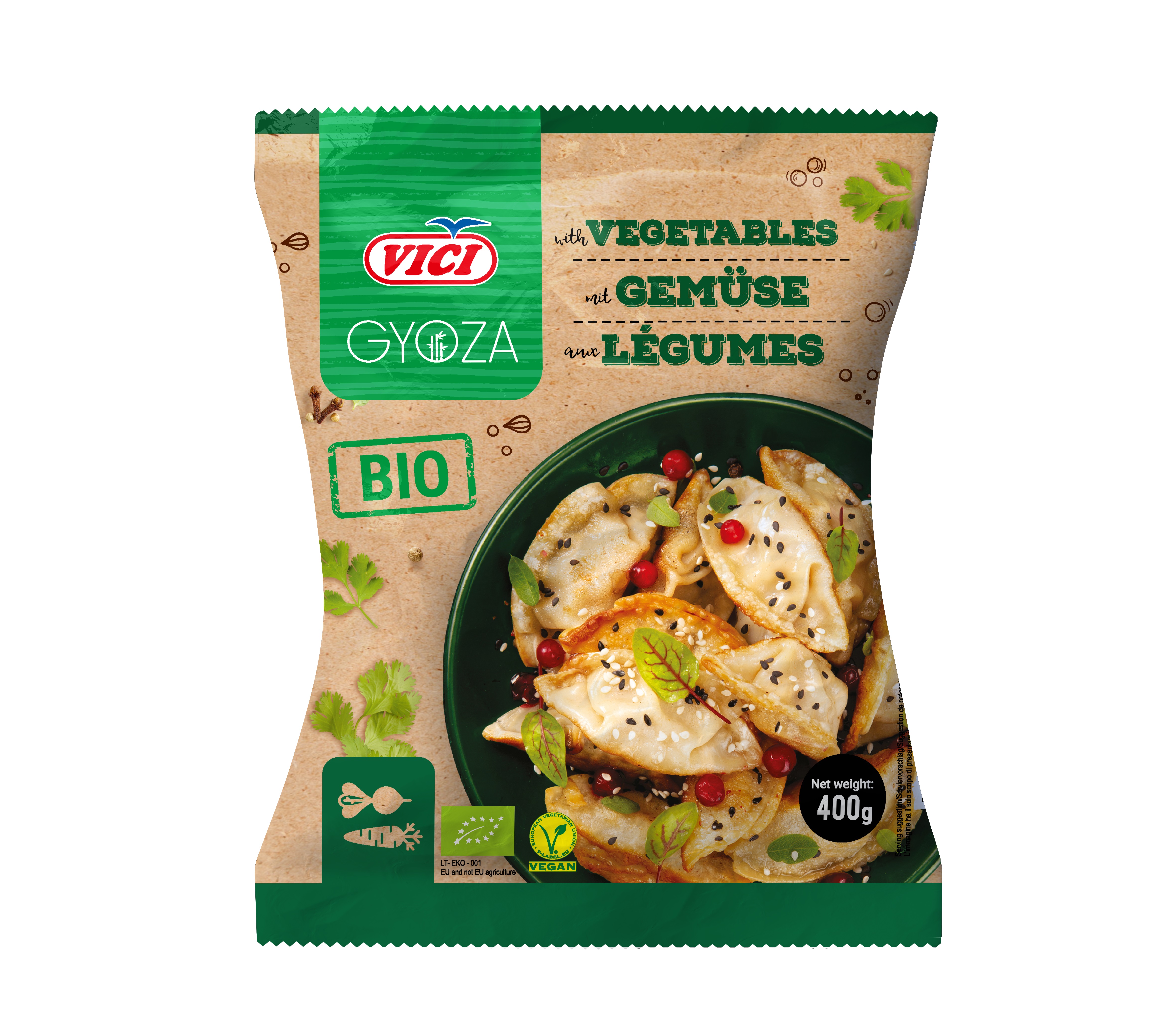 Vici Gyoza aux légumes bio 400g